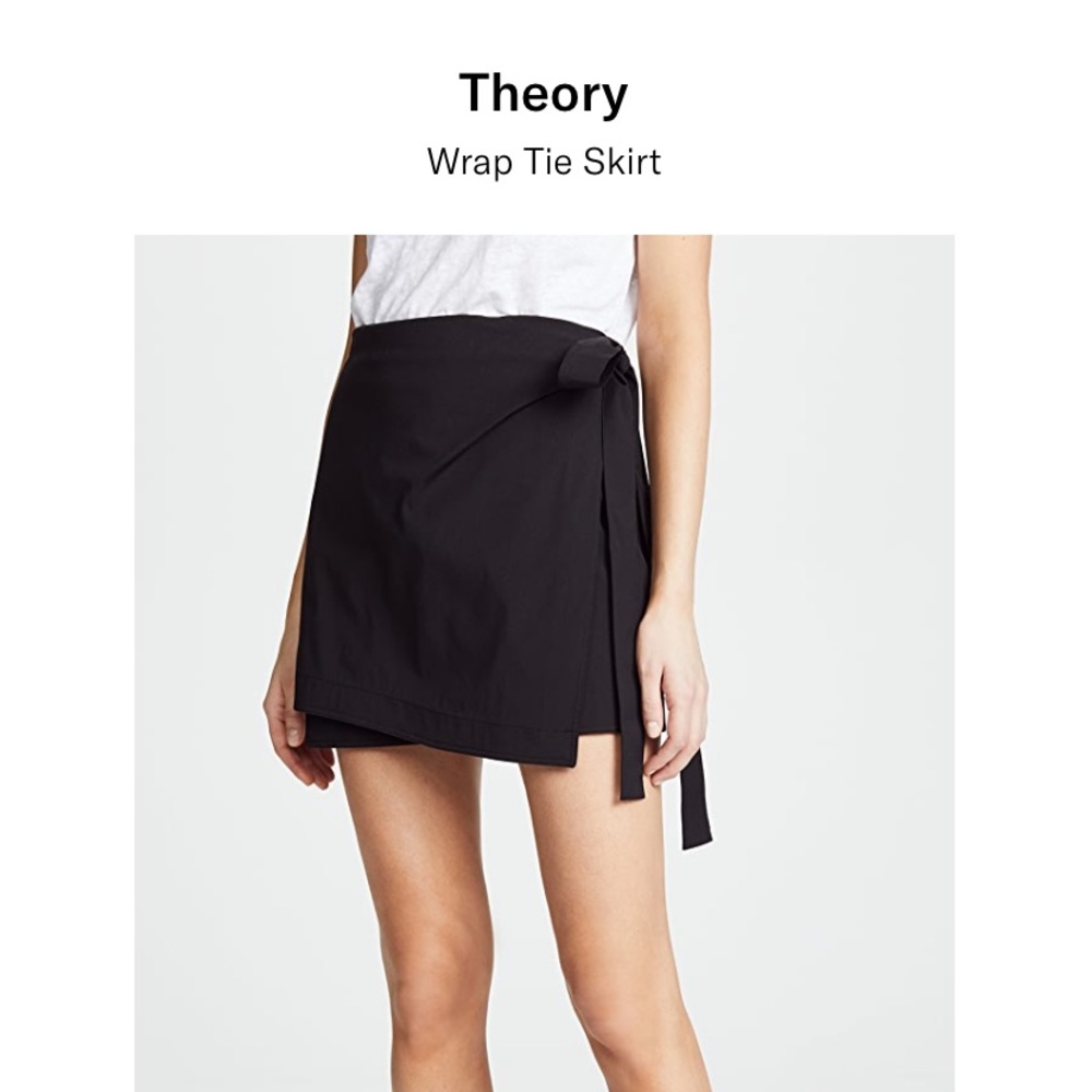 Theory - NWT Lightweight Wrap Mini Skirt